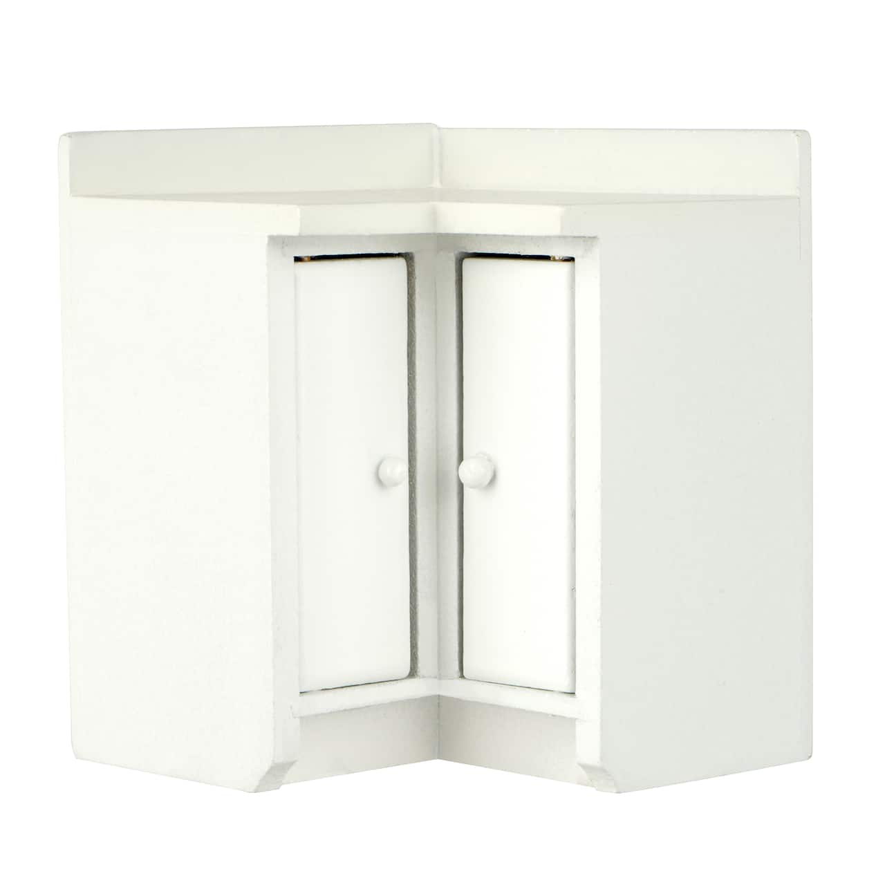 Miniature White Kitchen Corner Cabinet by Make Market®